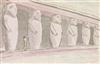 GEORGE DANCE THE YOUNGER (London 1741-1825 London) Group of 7 drawings, including 3 watercolors and 4 pencil drawings.